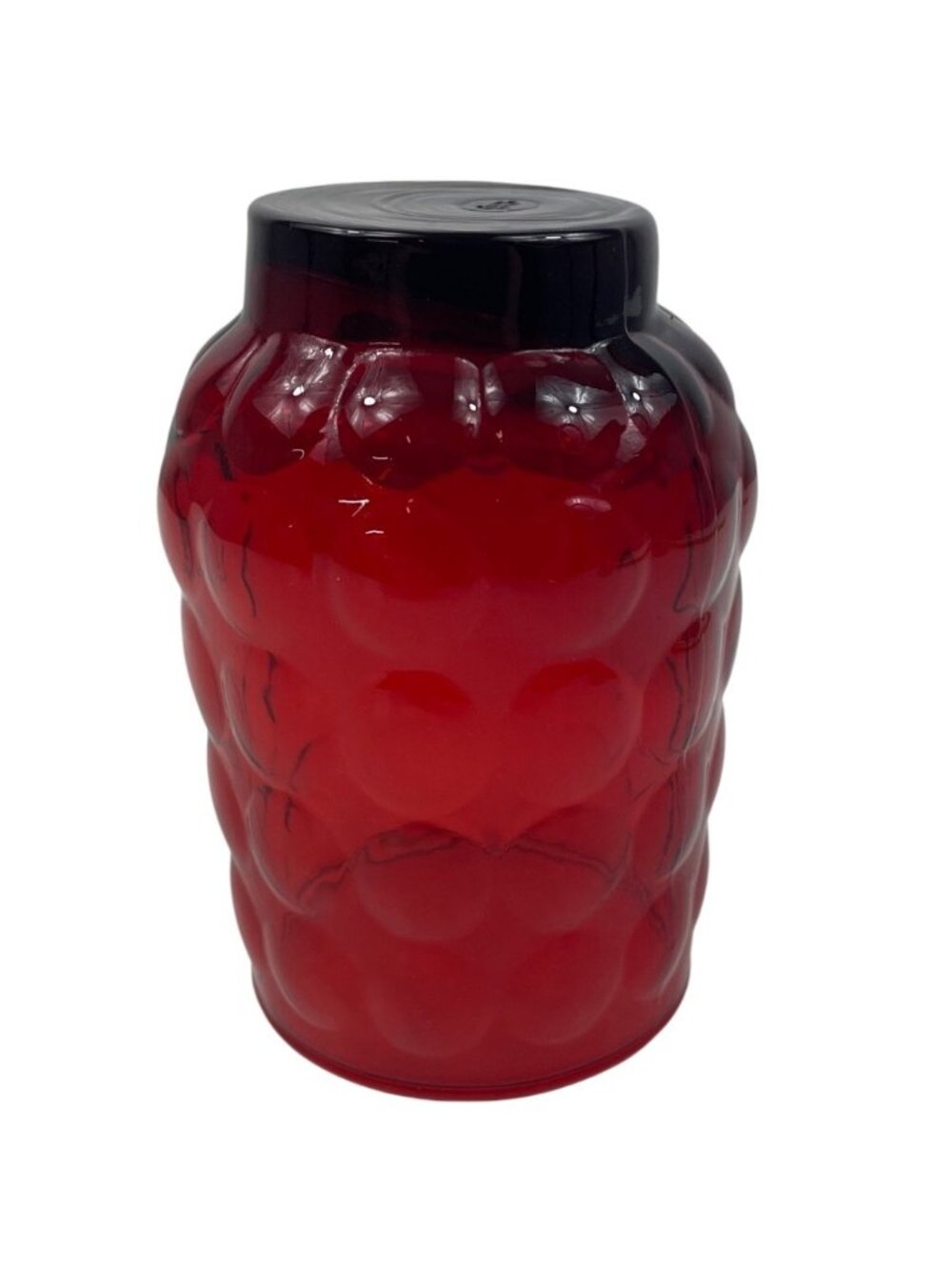 Anchor Hocking Royal Ruby Red Bubble Pattern Glass Tumbler 10 oz - Picture 6 of 10